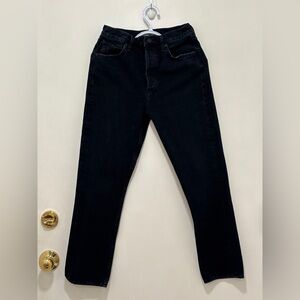 Agolde Women’s Straight Black Jeans. Size 25